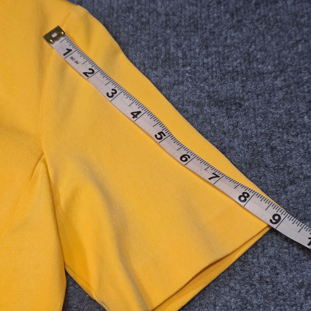 NWT Ann Taylor Sz 4 Yellow Square Neck Sheath Dress Short Sleeve Business Career - Picture 6 of 10